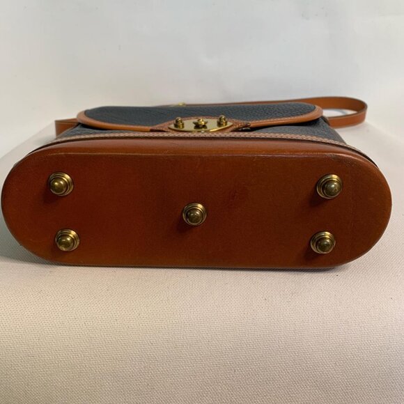 Dooney & Bourke USA vintage crossbody bag in navy blue pebbled - Picture 4 of 8